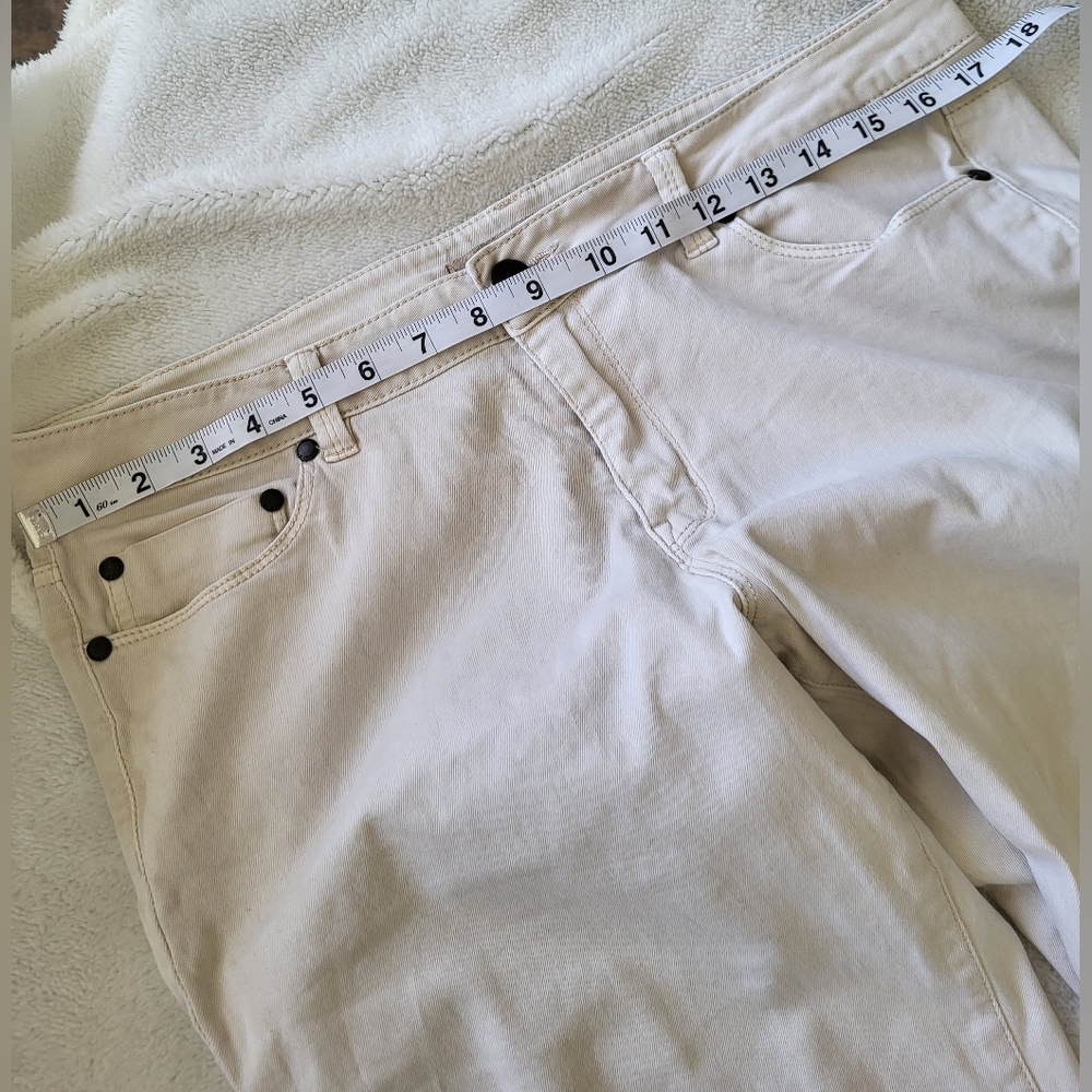 Max Skinny High Rise Jeans Ivory Women's Size 12 - Picture 4 of 10